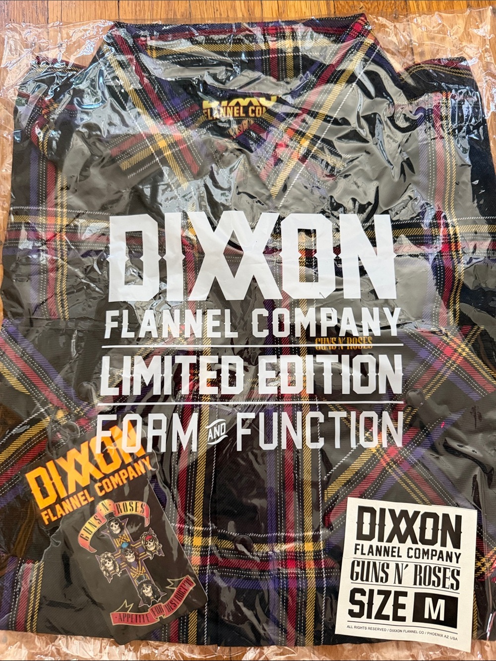 DIXXON Men’s Limited Edition Guns N’ Roses Flannel Shirt